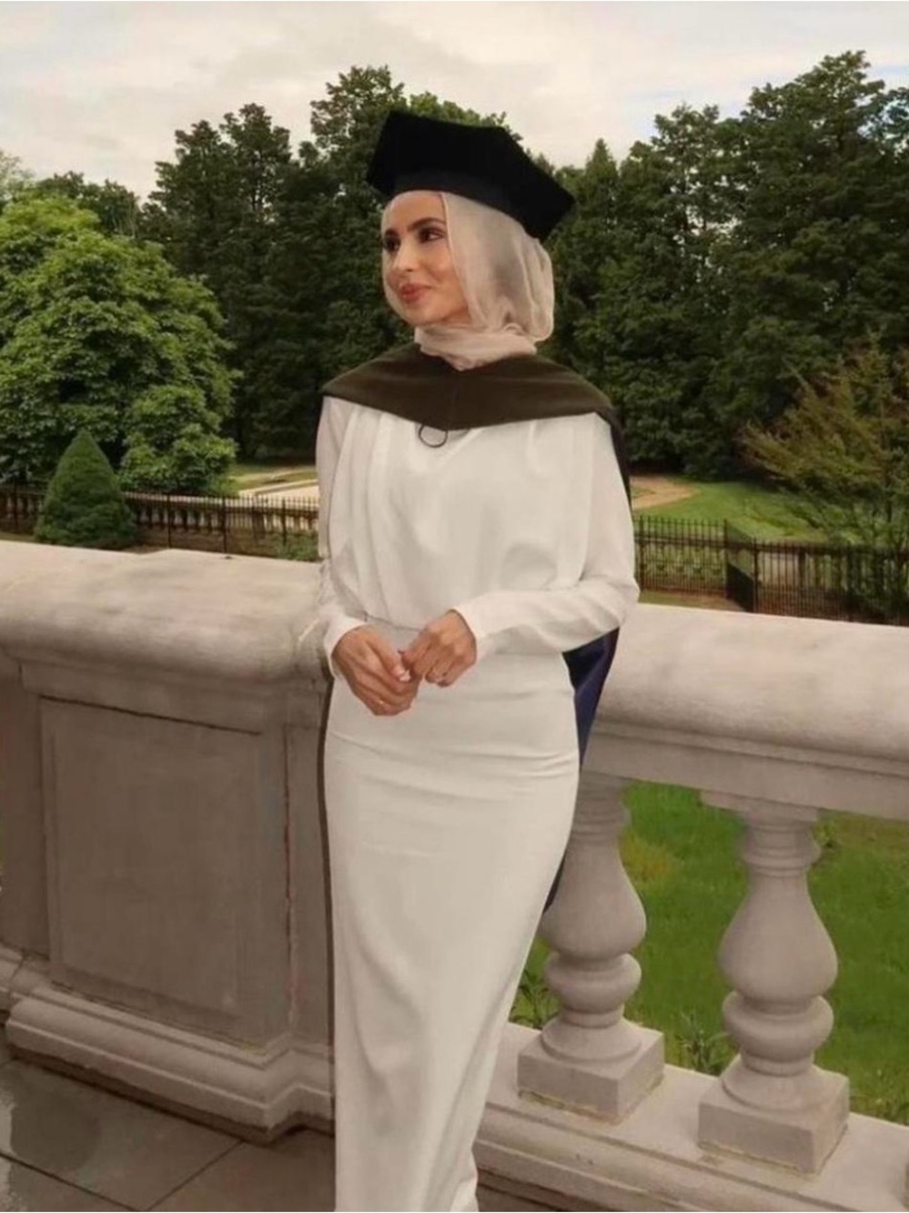 Modest White Maxi Dress